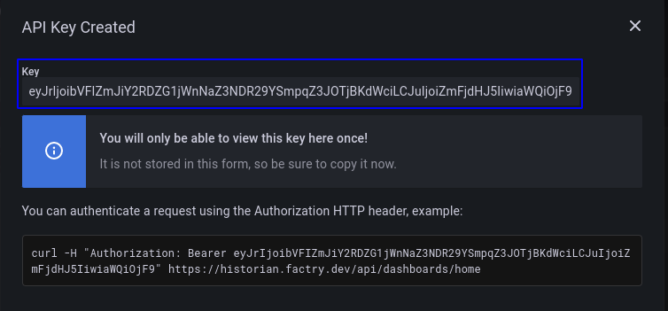 &ldquo;Grafana-Token-Displayed&rdquo;