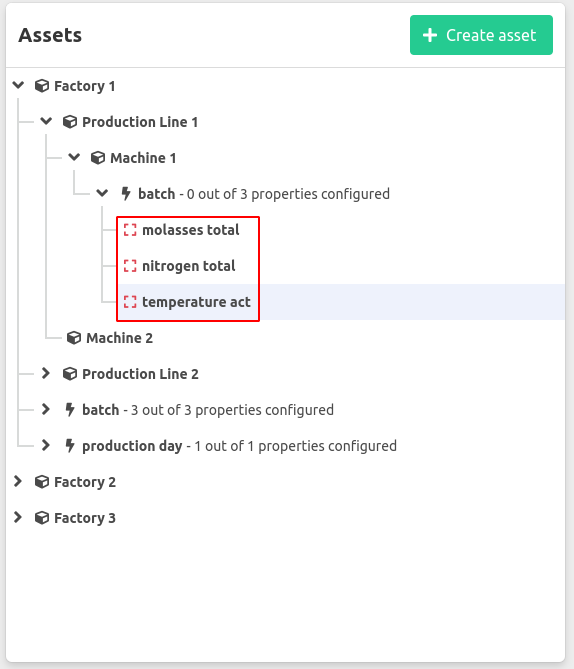 Configure event property