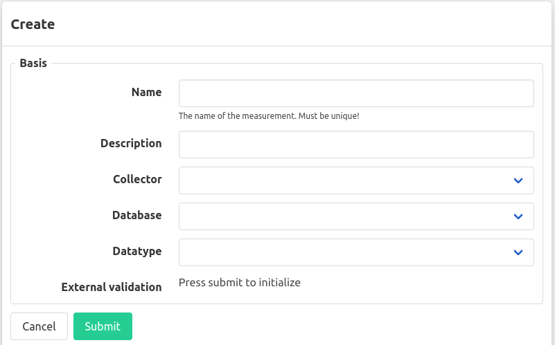 Create measurement