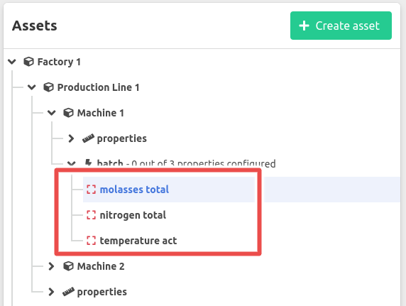 Configure event property