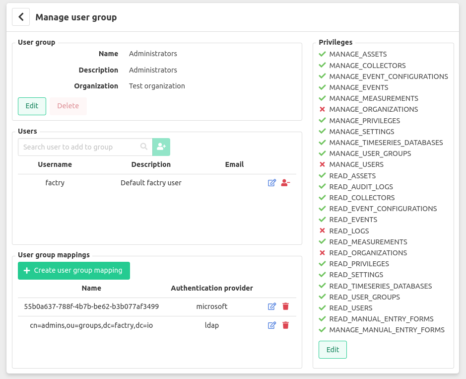 &ldquo;Group mappings&rdquo;