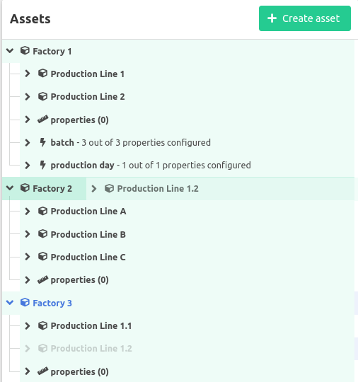 Asset tree drag and drop