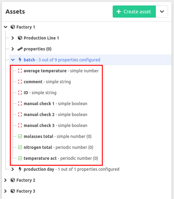 Configure event property