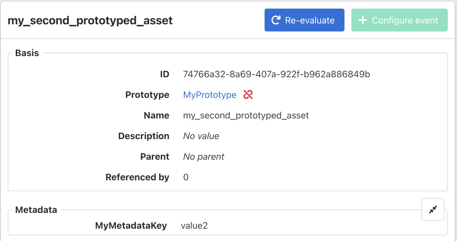 Unlinking an asset from its prototype