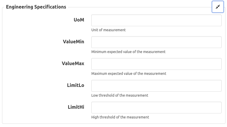 Engineering specifications