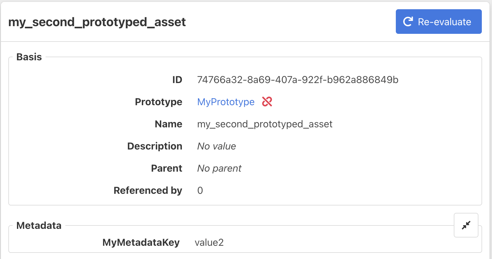 Unlinking an asset from its prototype